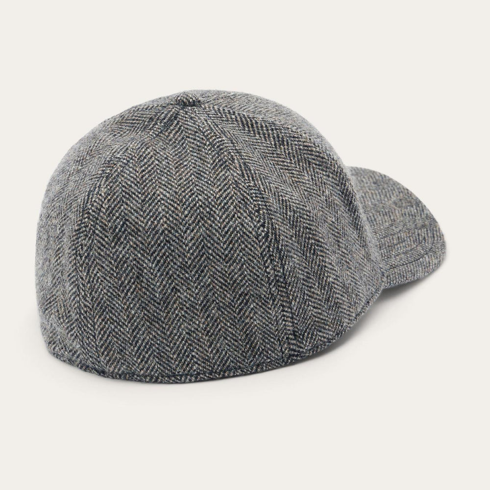 Men/Women Caps &amp; Truckers | Stetson Wool Herringbone Baseball Cap Anthra Melange Herringbone