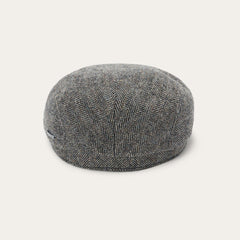 Men/Women Caps &amp; Truckers | Stetson Wool Herringbone Driver Cap Anthra Melange Herringbone