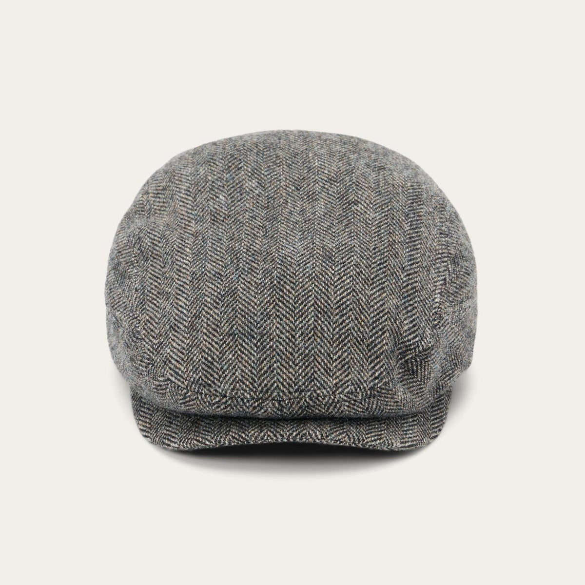 Men/Women Caps &amp; Truckers | Stetson Wool Herringbone Driver Cap Anthra Melange Herringbone