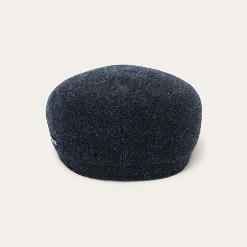 Men/Women Caps &amp; Truckers | Stetson Wool Herringbone Driver Cap Dark Navy Herringbone
