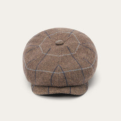 Men/Women Caps &amp; Truckers | Stetson Wool Herringbone Hatteras Cap Camel Herringbone