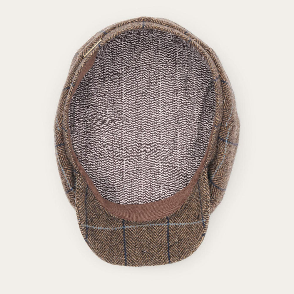 Men/Women Caps &amp; Truckers | Stetson Wool Herringbone Hatteras Cap Camel Herringbone
