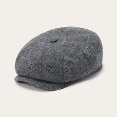 Men/Women Caps &amp; Truckers | Stetson Wool Herringbone Hatteras Cap Grey Herringbone