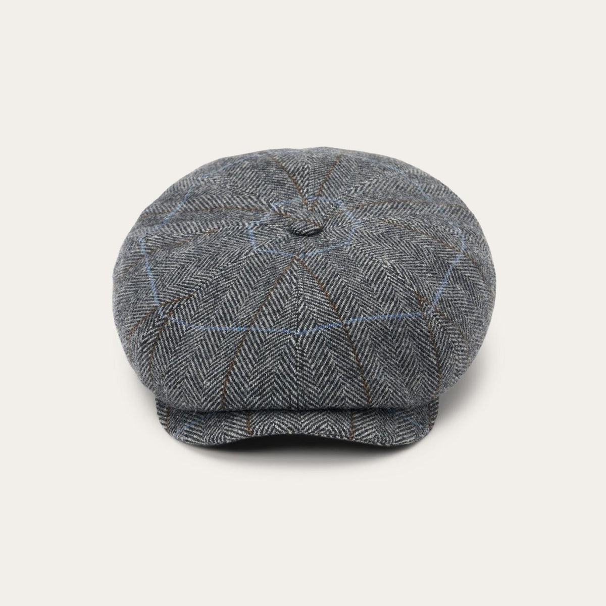 Men/Women Caps &amp; Truckers | Stetson Wool Herringbone Hatteras Cap Grey Herringbone