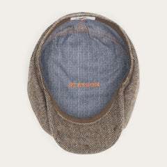 Men/Women Caps &amp; Truckers | Stetson Wool Herringbone Hatteras Grey Herringbone