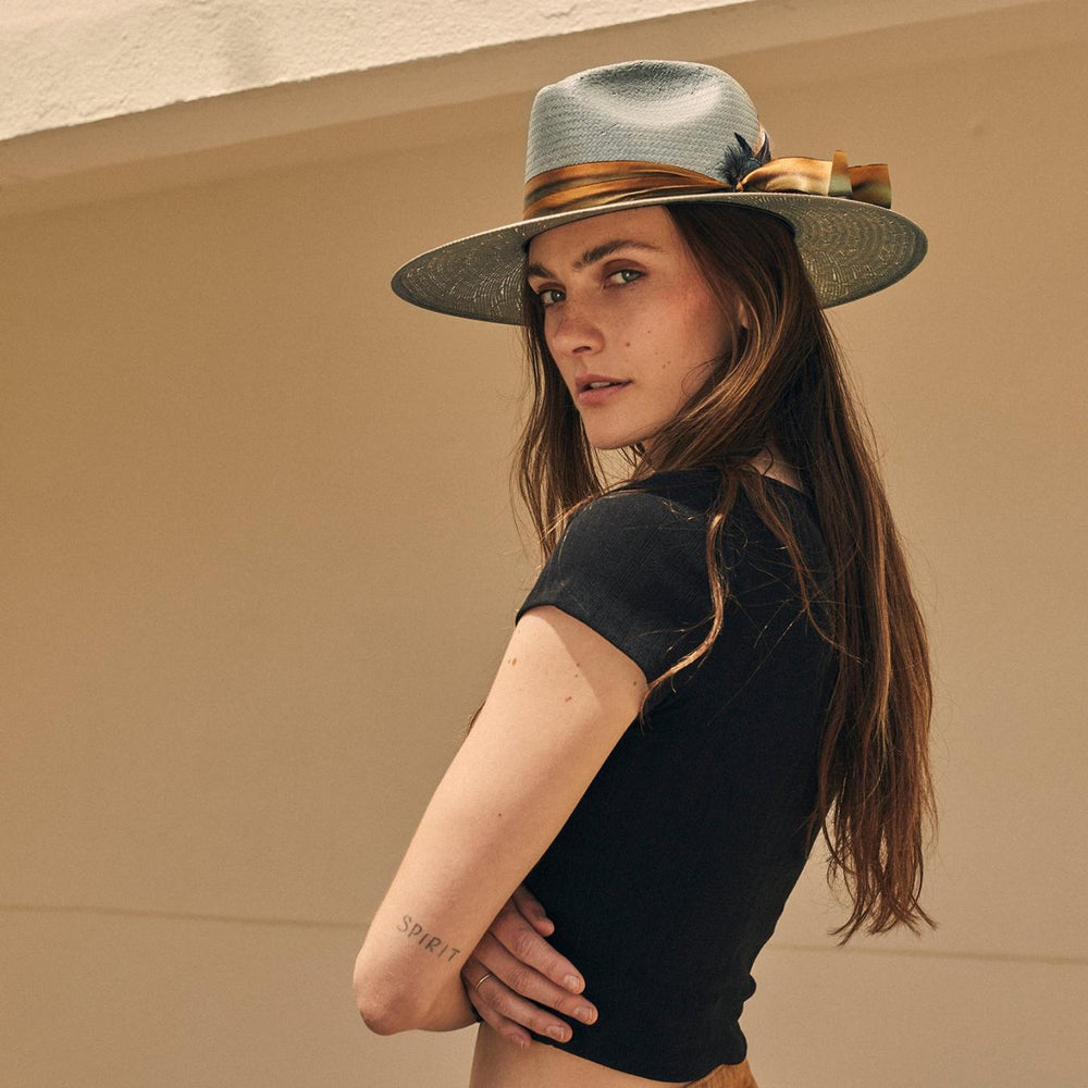 Men/Women Fedora | Stetson Caelus Straw Fedora Seafoam