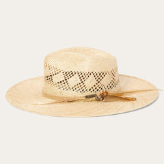 Men/Women Fedora | Stetson Chorus Straw Flat Brim Hat Natural