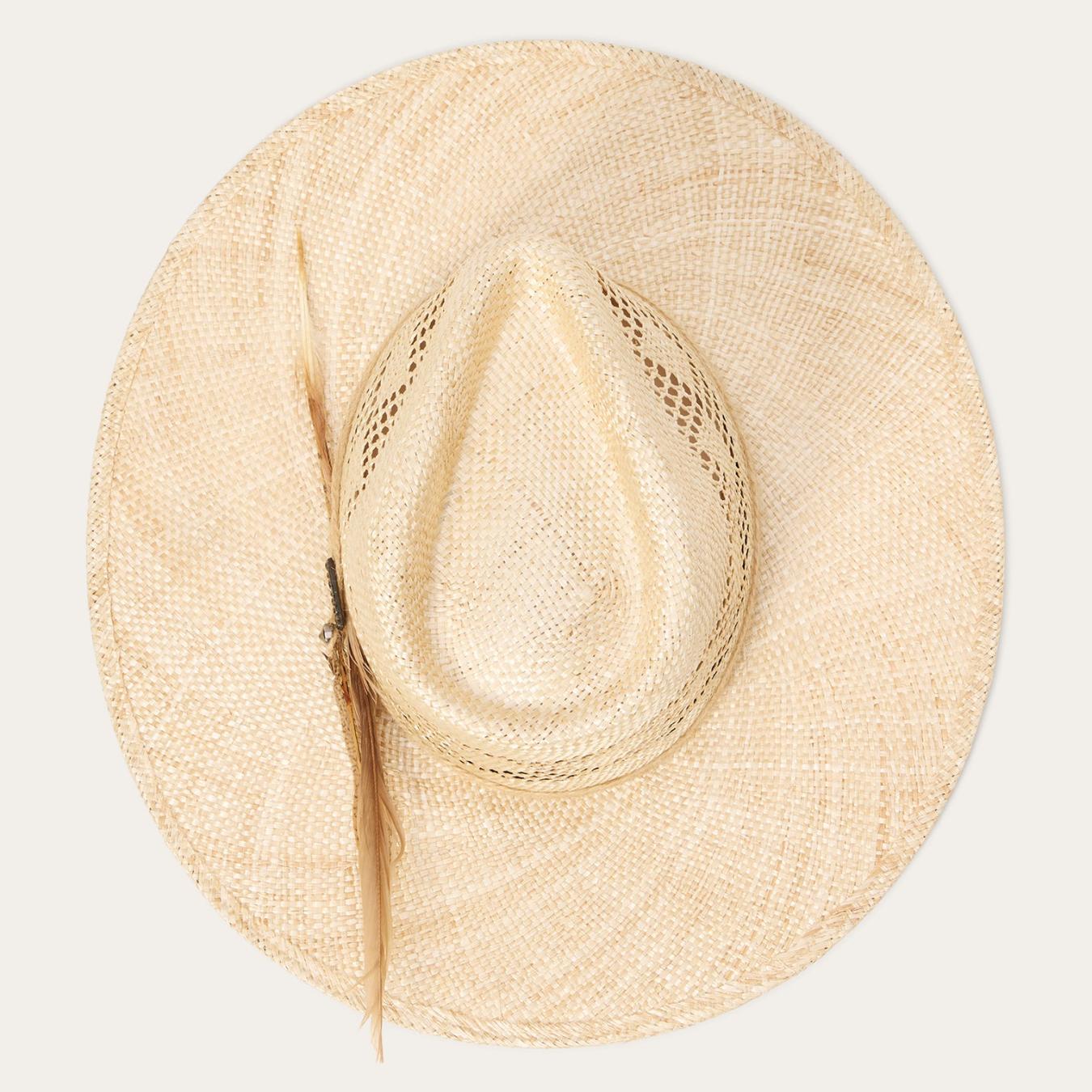 Men/Women Fedora | Stetson Chorus Straw Flat Brim Hat Natural