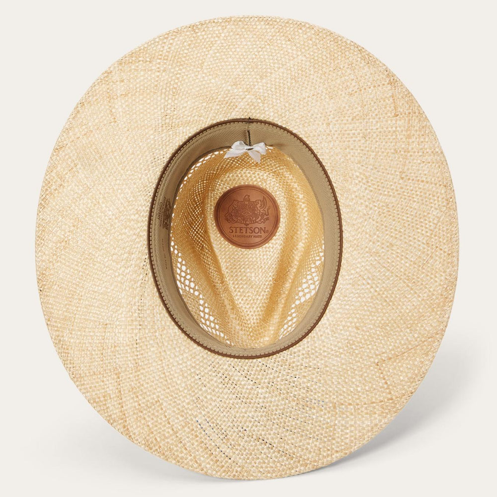 Men/Women Fedora | Stetson Chorus Straw Flat Brim Hat Natural