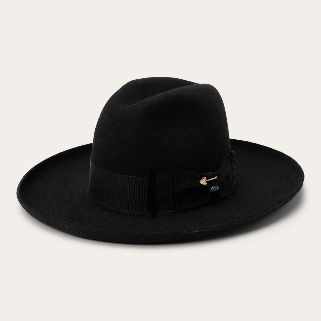 Men/Women Fedora | Stetson Eureka Black