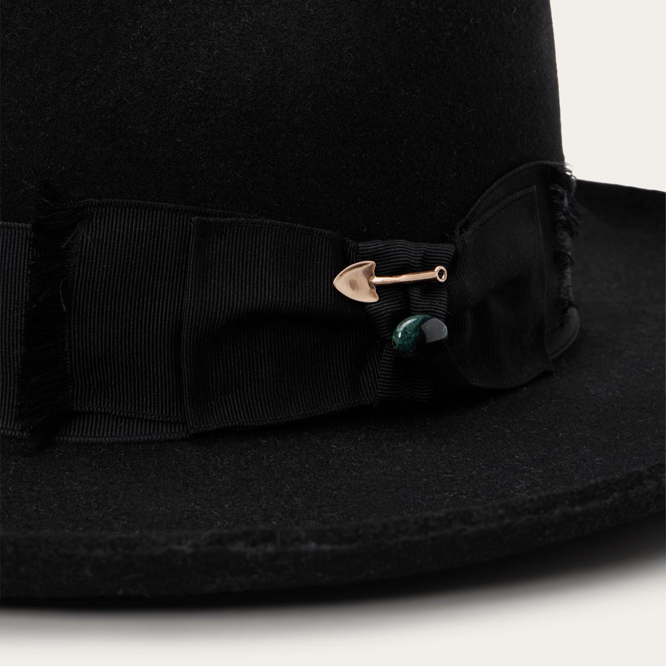 Men/Women Fedora | Stetson Eureka Black