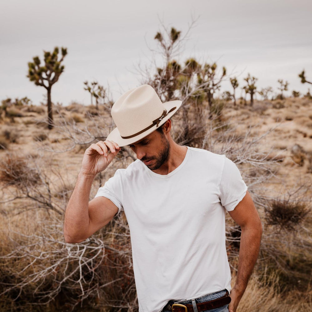 Men/Women Fedora | Stetson Hemp Straw Open Road Sage