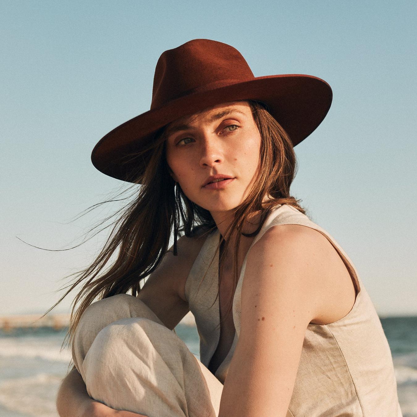 Men/Women Fedora | Stetson Midtown Wide Flat Brim Hat Black