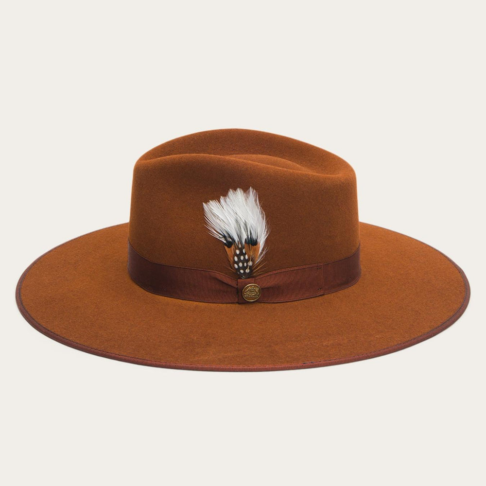 Men/Women Fedora | Stetson Midtown Wide Flat Brim Hat Black