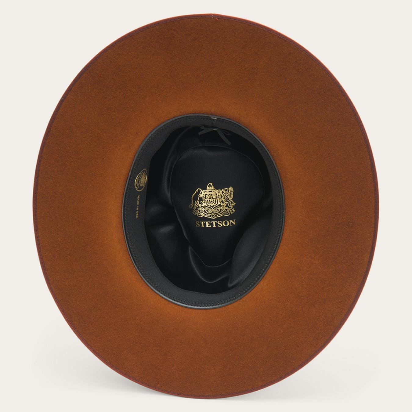 Men/Women Fedora | Stetson Midtown Wide Flat Brim Hat Black