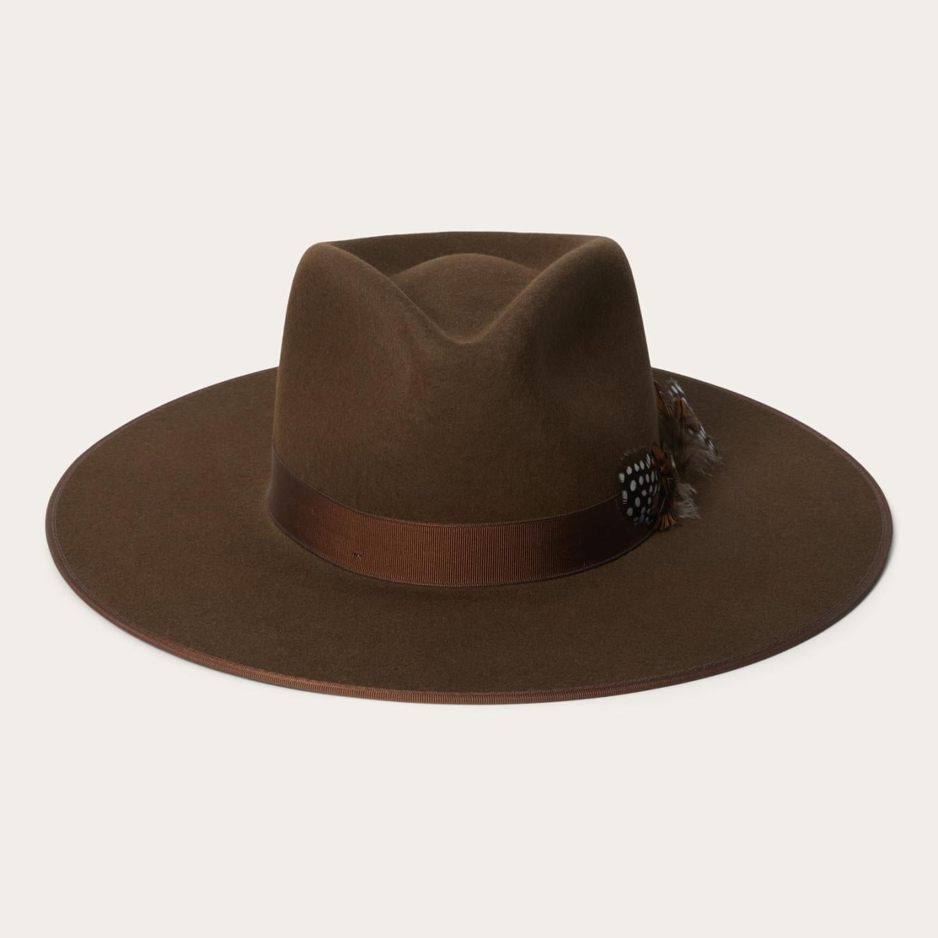 Men/Women Fedora | Stetson Midtown Wide Flat Brim Hat Oak
