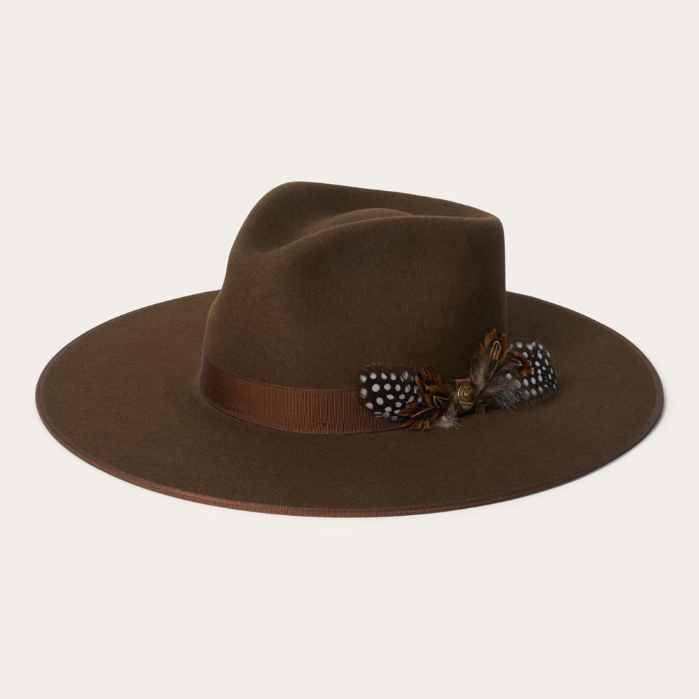 Men/Women Fedora | Stetson Midtown Wide Flat Brim Hat Oak