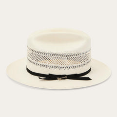 Men/Women Fedora | Stetson Open Road Straw Hat Natural/black