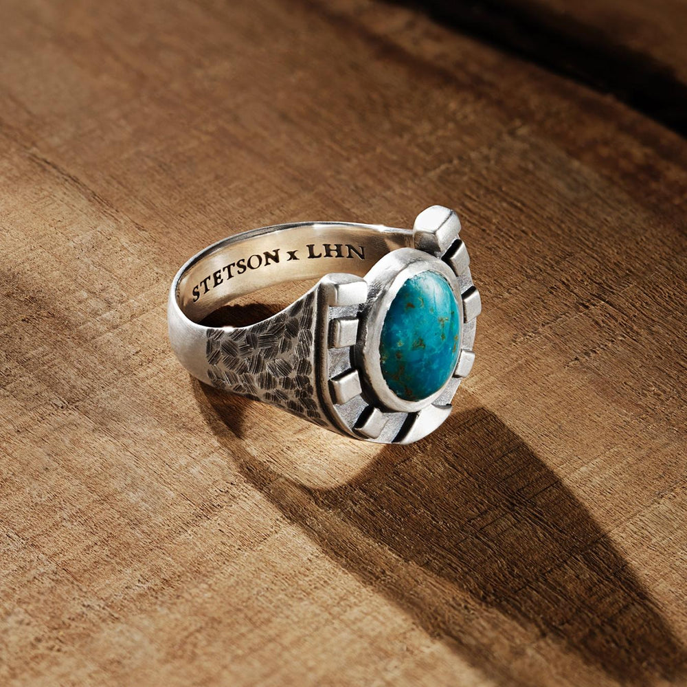 Men/Women Jewelry | Stetson Horseshoe Ring With Turquoise
