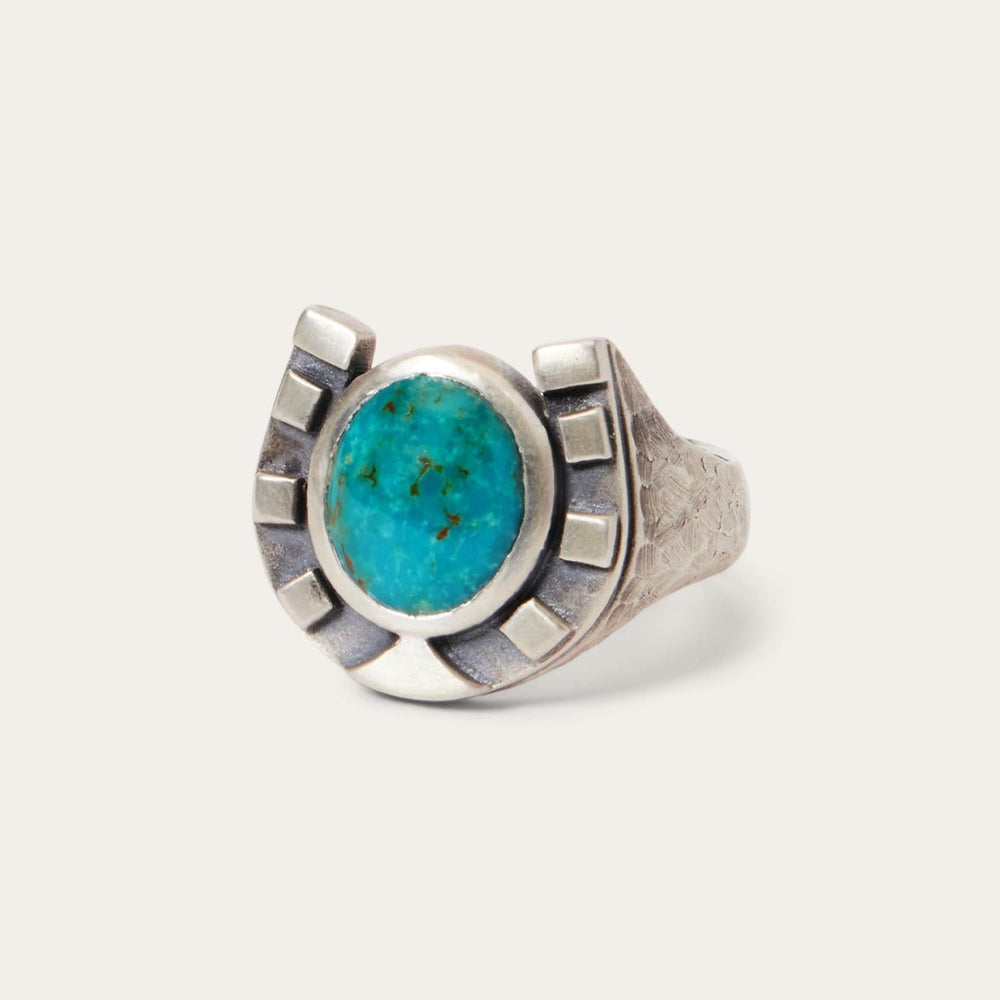 Men/Women Jewelry | Stetson Horseshoe Ring With Turquoise