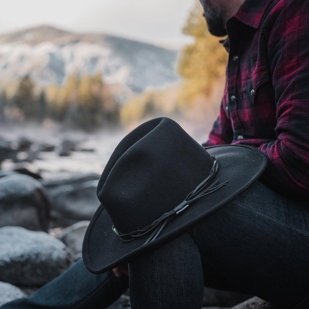 Men/Women Outdoor | Stetson Gus Crushable Outdoor Hat Black
