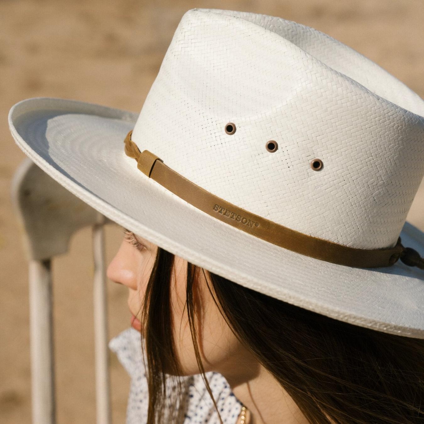 Men/Women Outdoor | Stetson Helena Straw Fedora Natural