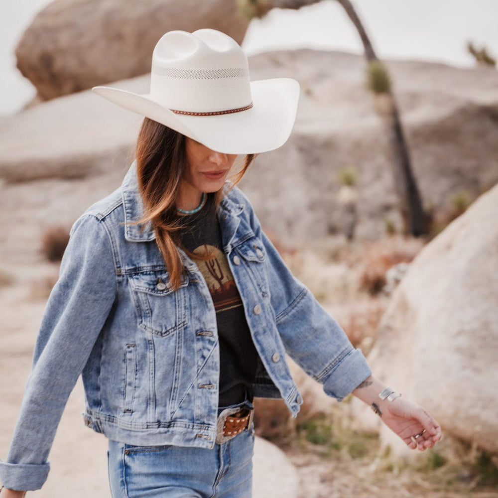 Men/Women Western | Stetson Griffin 100X Straw Cowboy Hat Natural