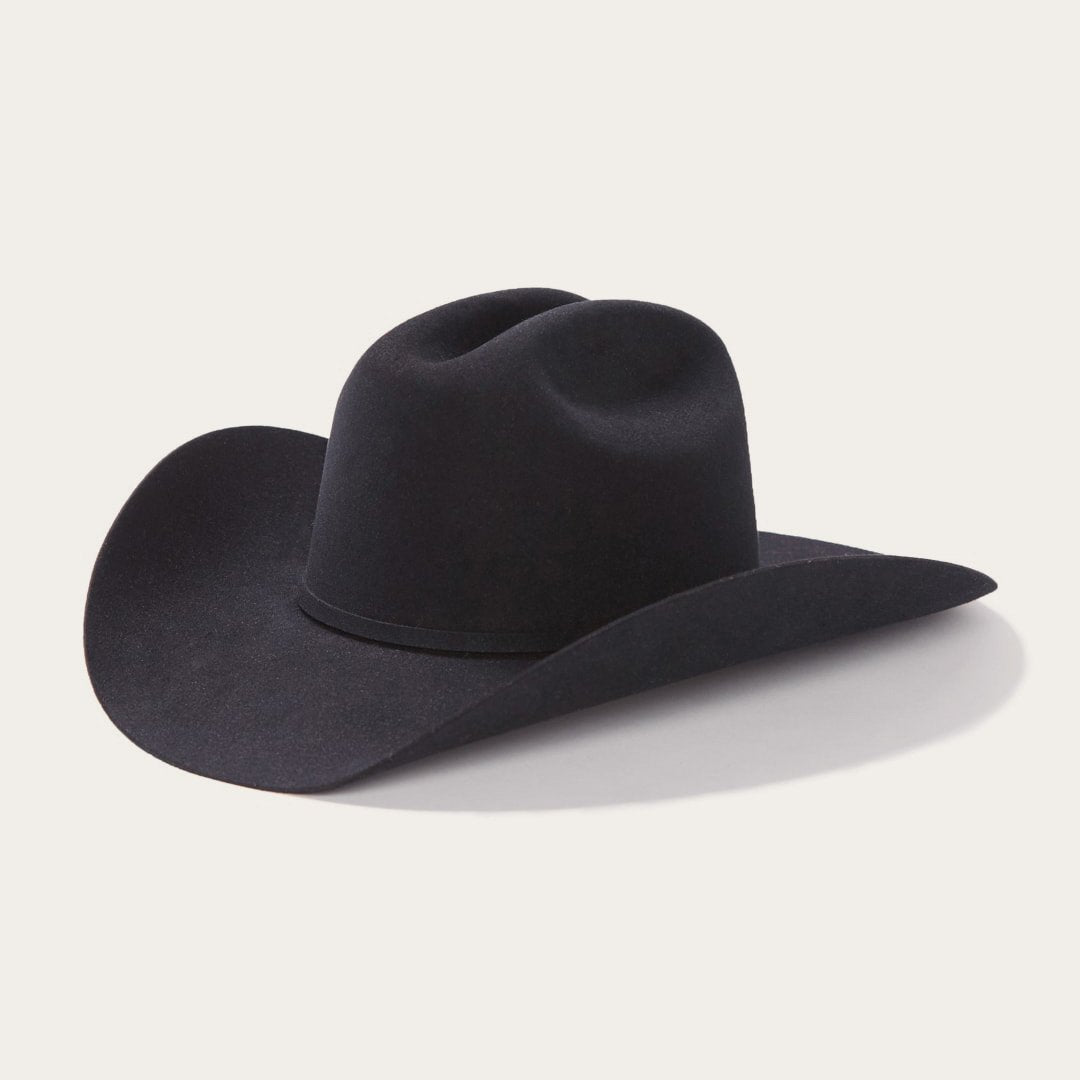 Men/Women Western | Stetson Lariat 5X Cowboy Hat - 4 5/8" Crown Black