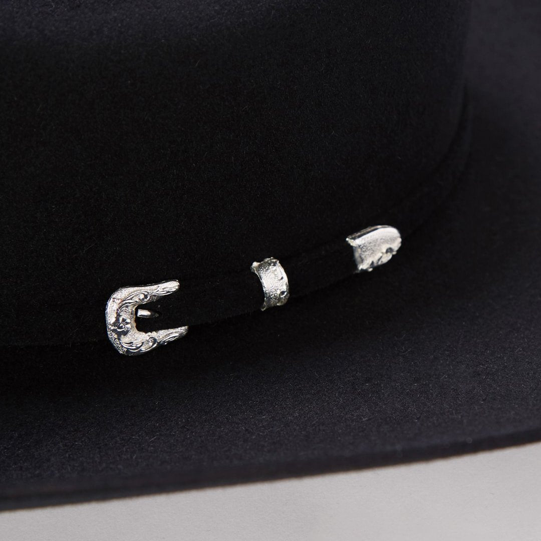 Men/Women Western | Stetson Lariat 5X Cowboy Hat - 4 5/8" Crown Black
