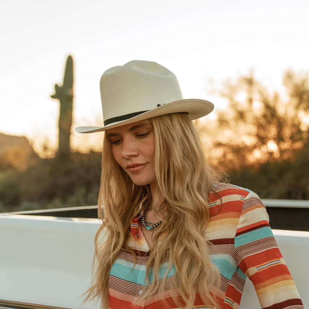 Men/Women Western | Stetson Open Road 6X Straw Cowboy Hat Natural