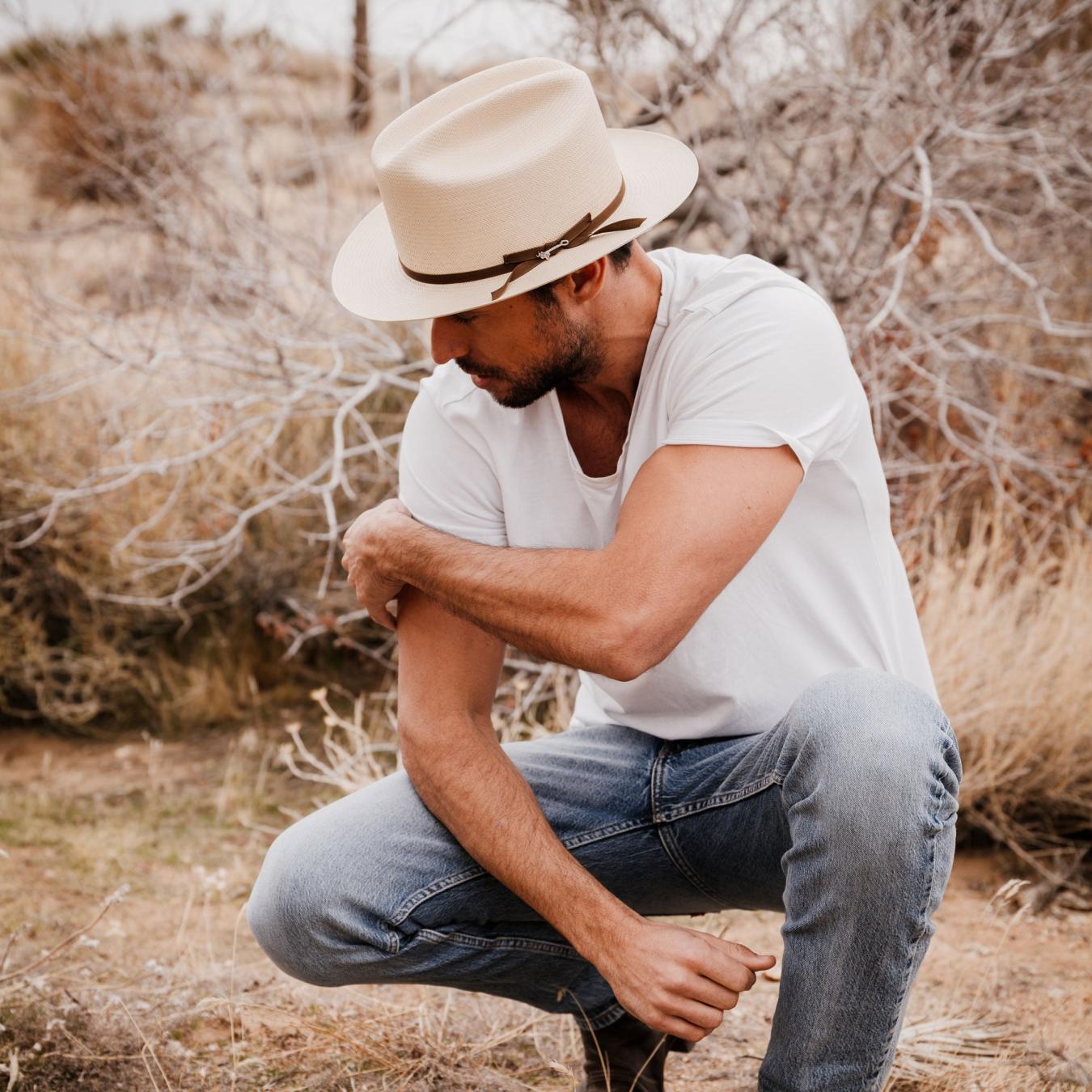 Men/Women Western | Stetson Open Road Straw Hat Silverbelly