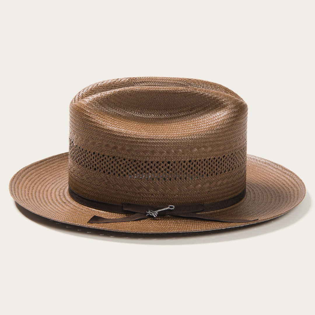 Men/Women Western | Stetson Open Road Vented Straw Cowboy Hat Chocolate