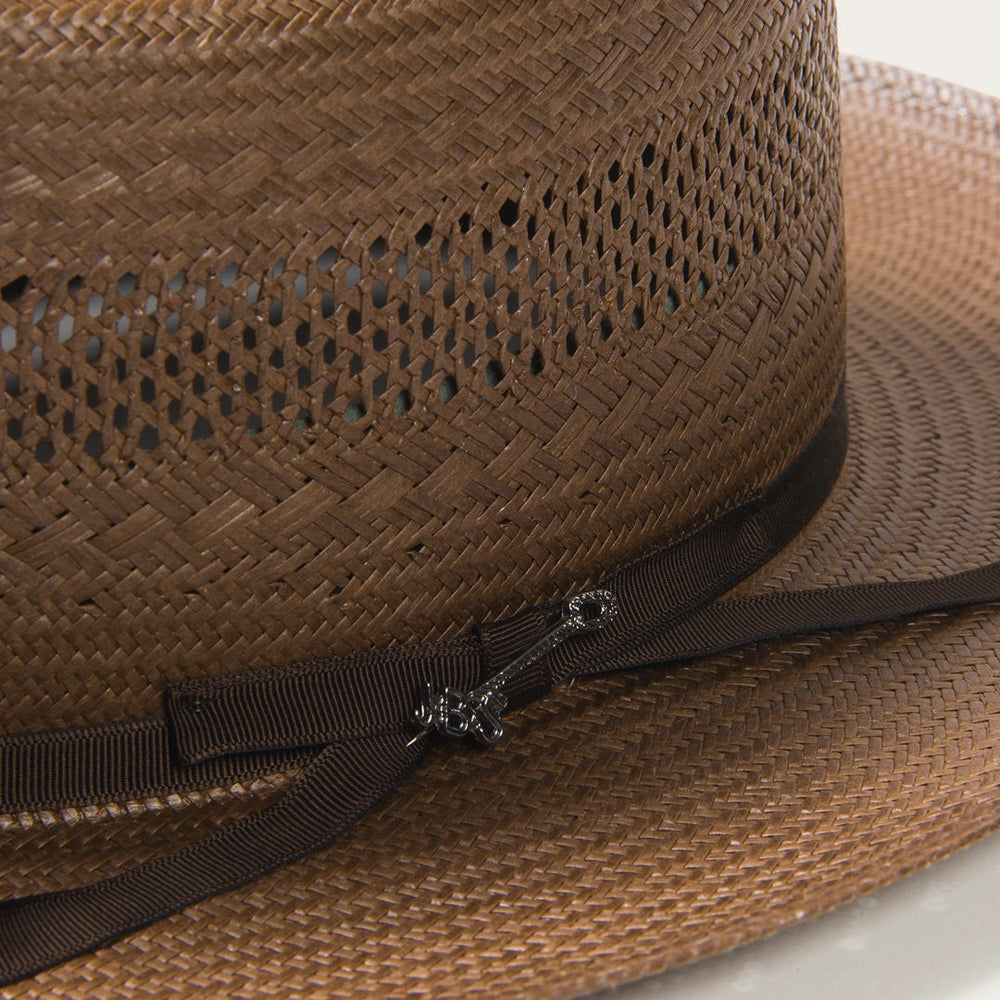 Men/Women Western | Stetson Open Road Vented Straw Cowboy Hat Chocolate