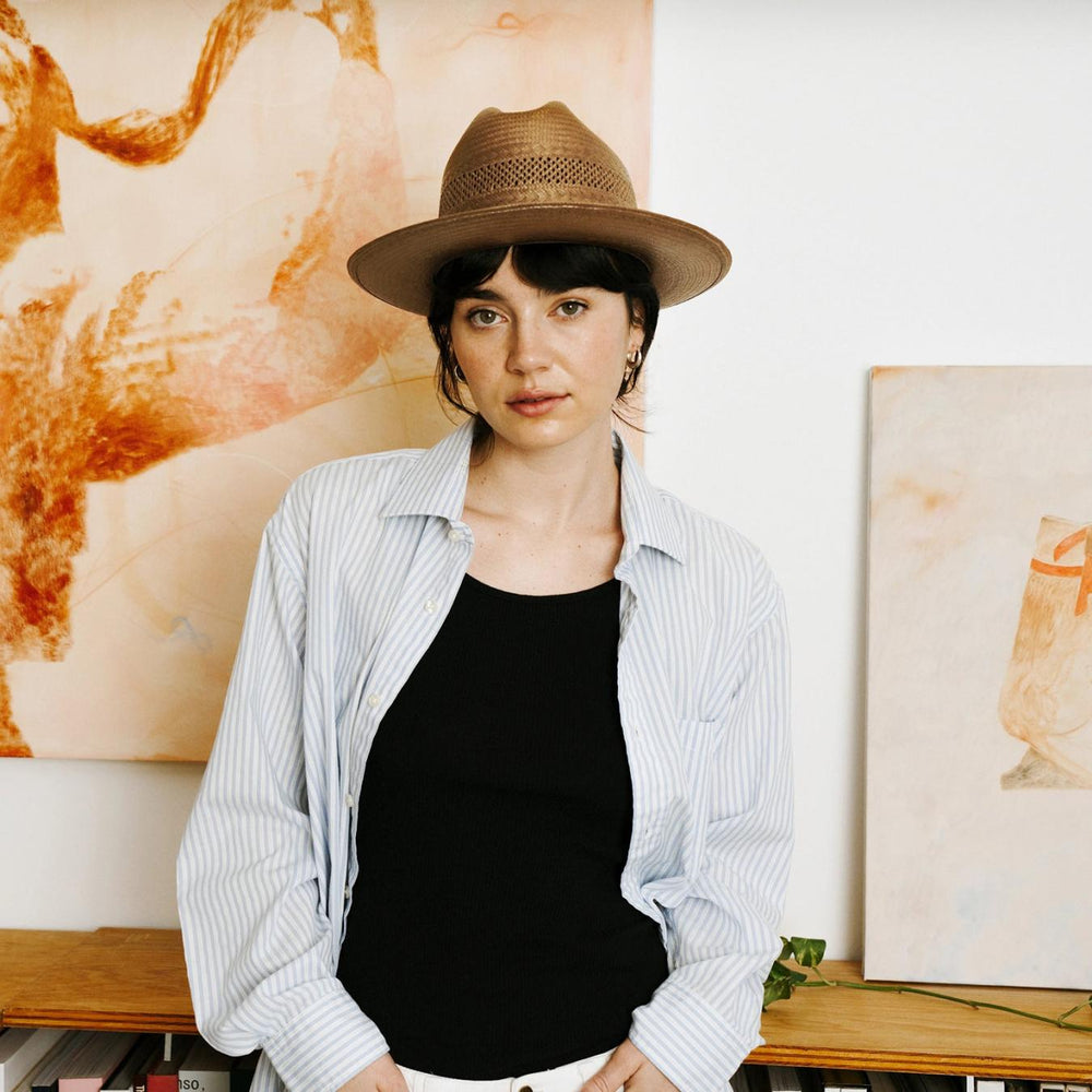 Men/Women Western | Stetson Open Road Vented Straw Cowboy Hat Cognac