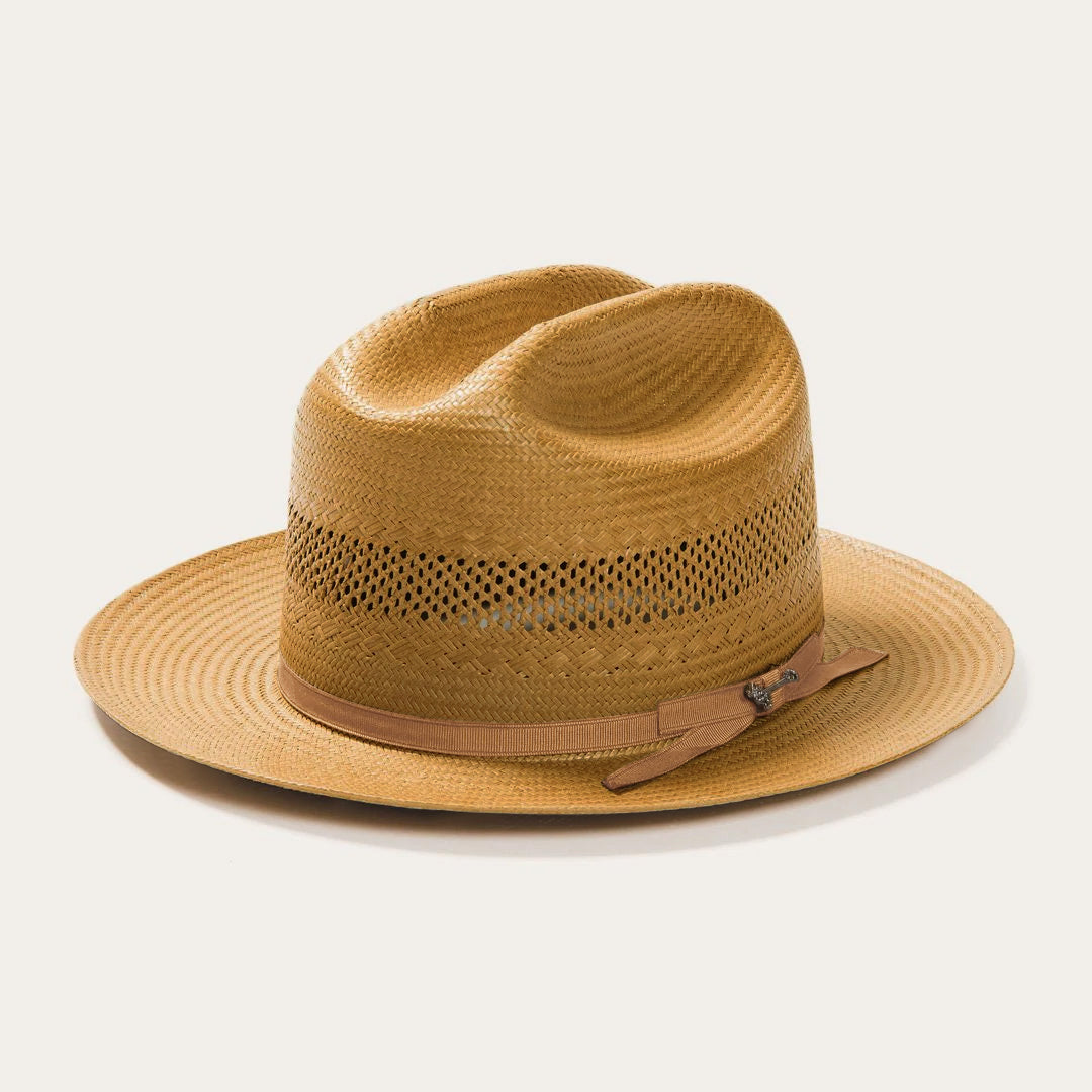 Men/Women Western | Stetson Open Road Vented Straw Cowboy Hat Cognac