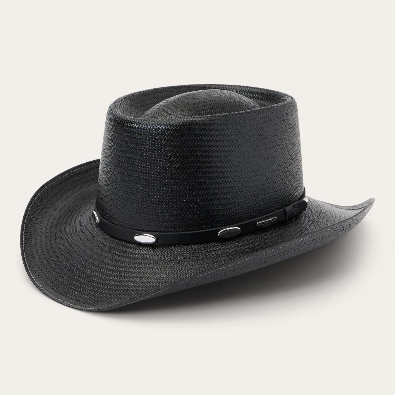 Men/Women Western | Stetson Royal Flush 10X Straw Cowboy Hat Black