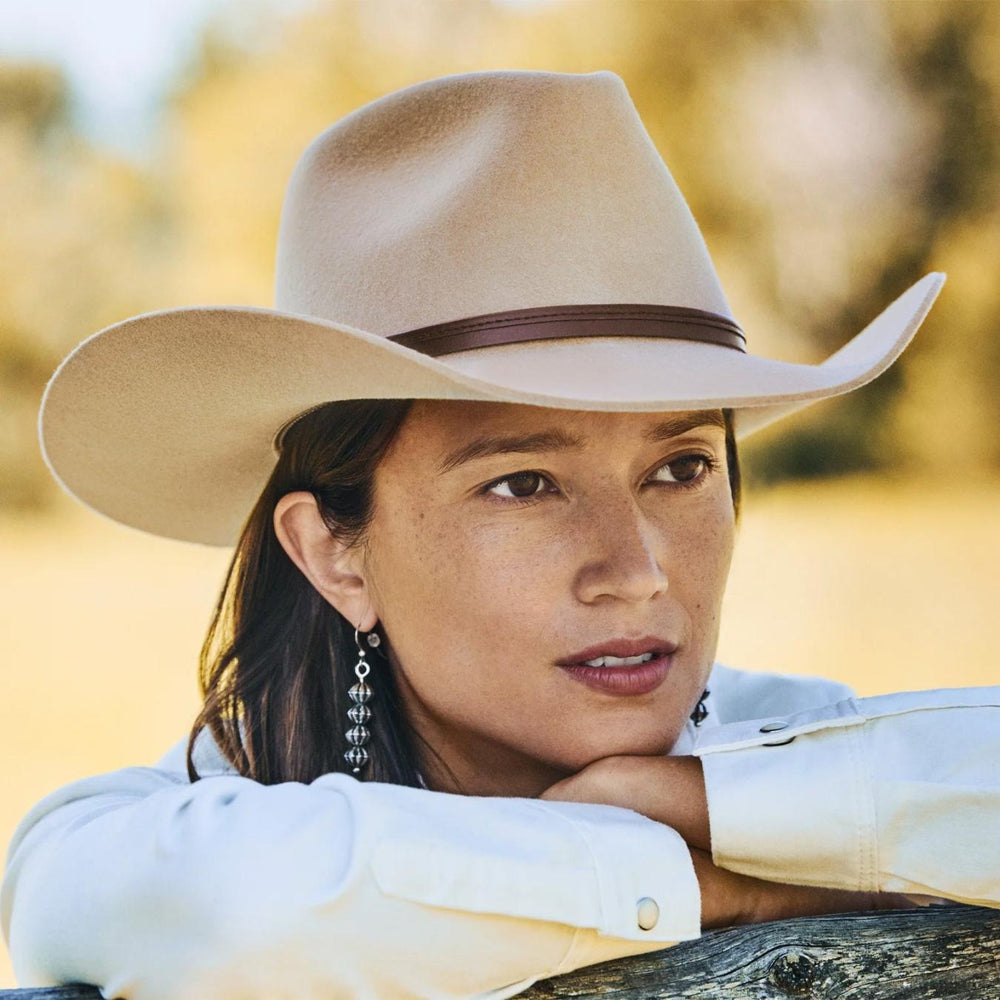 Men/Women Western | Stetson Seneca 4X Cowboy Hat Silver Sand