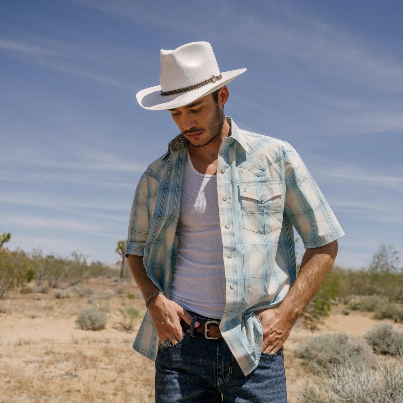 Men/Women Western | Stetson Woodrow Straw Hat Bleach