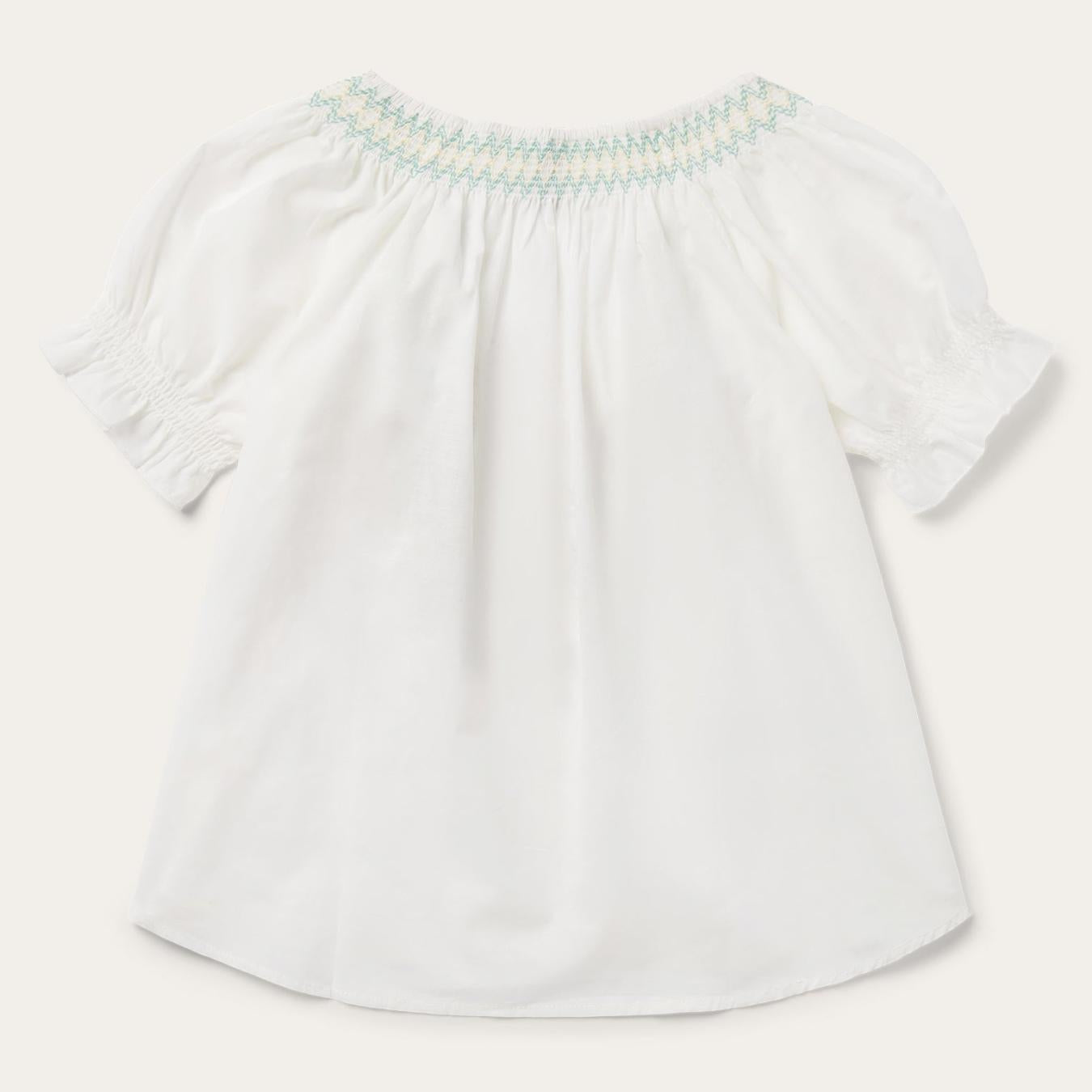 Women Blouses | Stetson Cotton Voile Peasant Blouse White