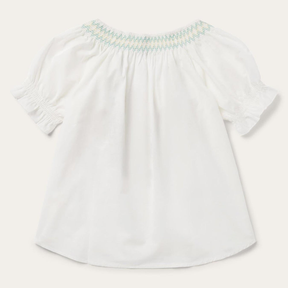 Women Blouses | Stetson Cotton Voile Peasant Blouse White