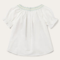 Women Blouses | Stetson Cotton Voile Peasant Blouse White