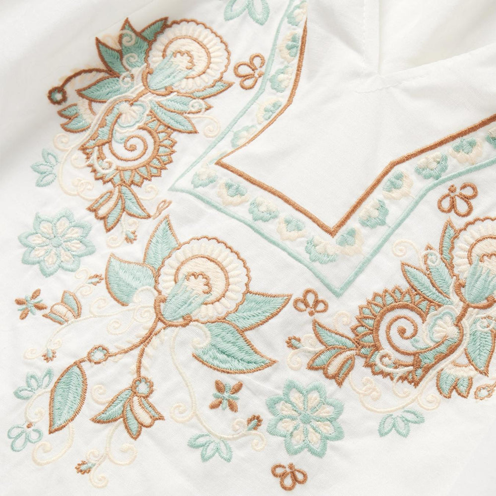 Women Blouses | Stetson Cotton Voile Peasant Blouse White