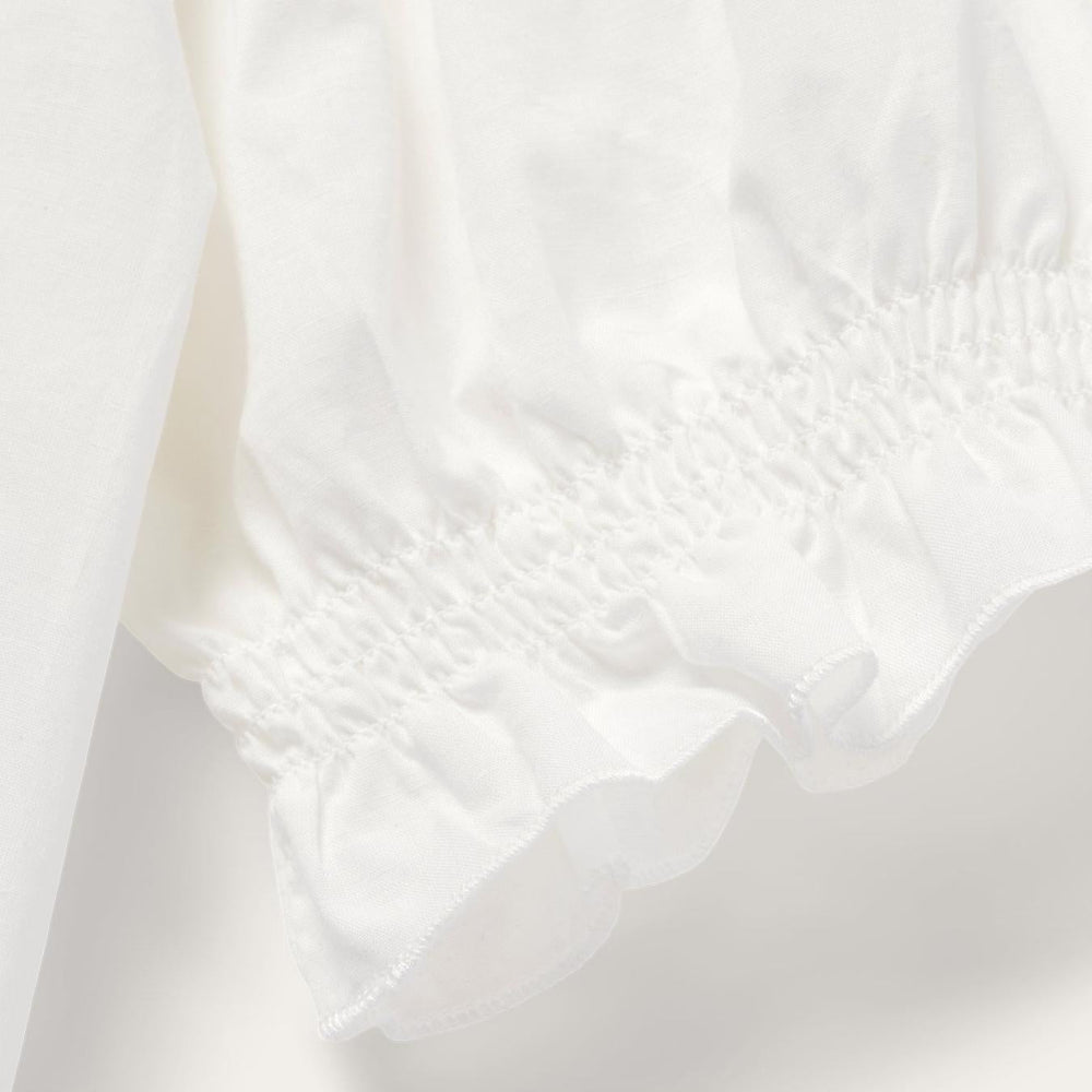 Women Blouses | Stetson Cotton Voile Peasant Blouse White