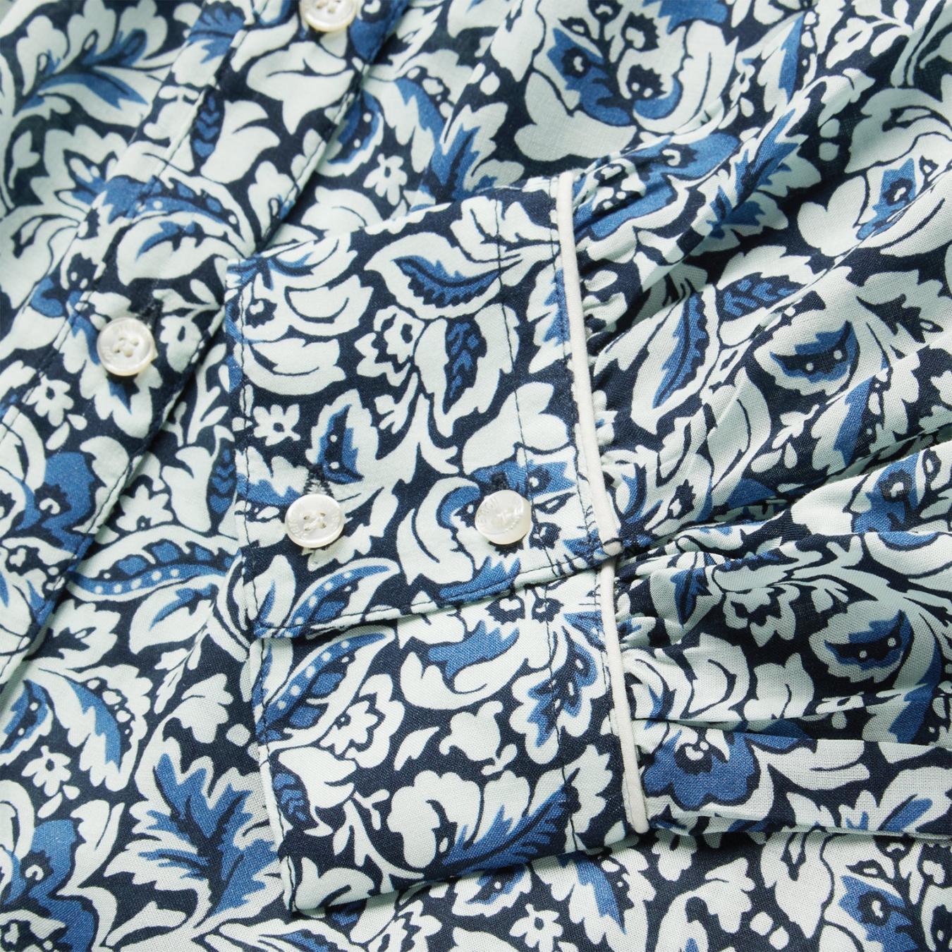 Women Blouses | Stetson Indigo Tapestry Print Blouse Blue