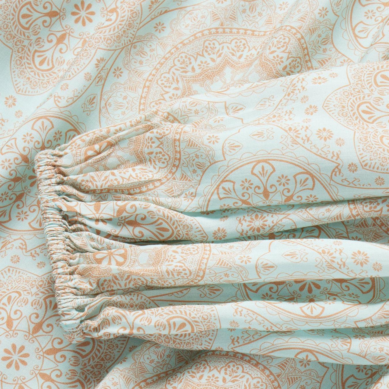 Women Blouses | Stetson Mandala Print Peasant Blouse Blue