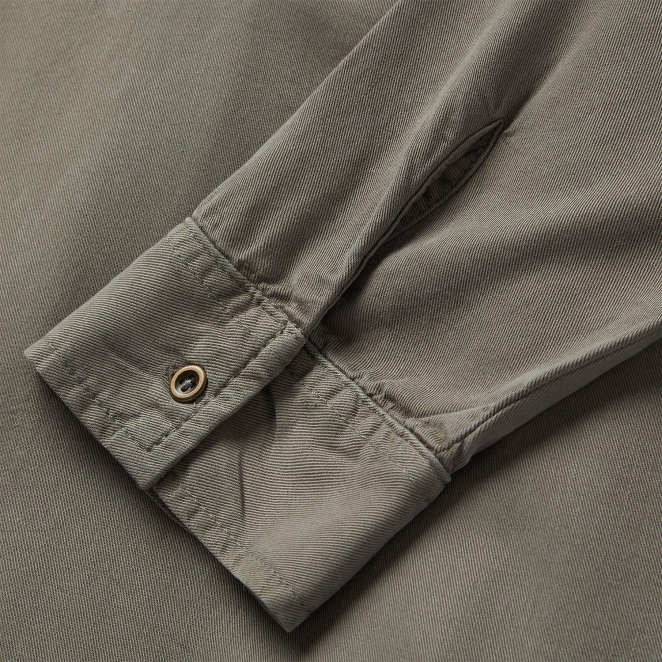 Women Blouses | Stetson Olive Twill Peasant Blouse Green