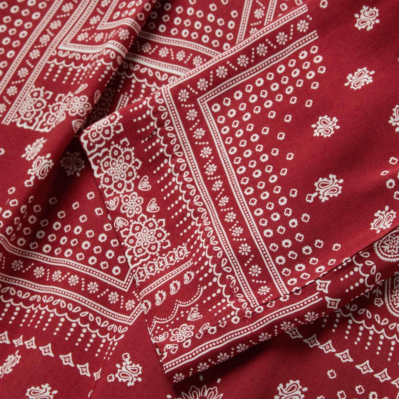 Women Blouses | Stetson Red Bandana Patchwork Blouse Red