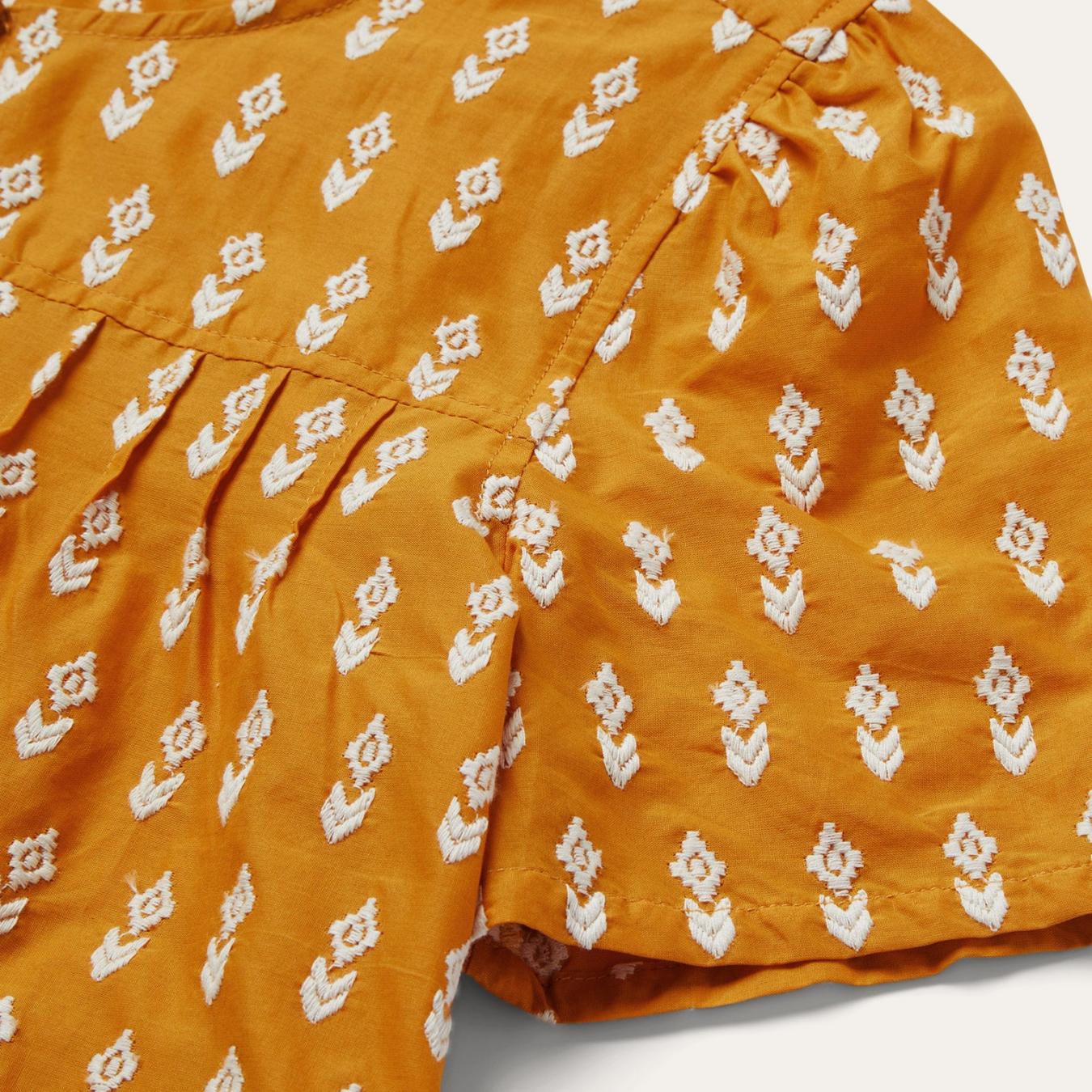Women Blouses | Stetson Short-Sleeved Aztec Blouse Yellow