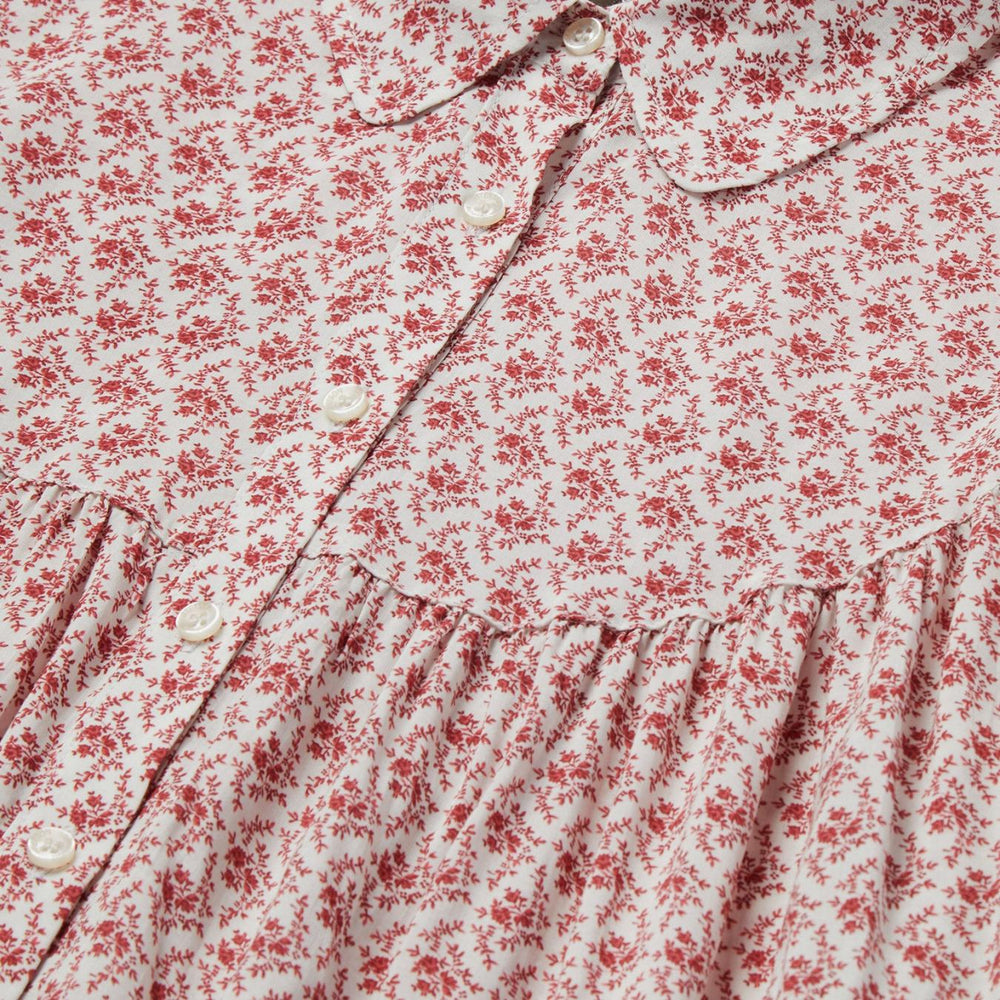 Women Blouses | Stetson Short-Sleeved Cottage Floral Blouse Red
