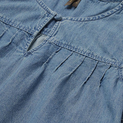 Women Blouses | Stetson Short-Sleeved Denim Blouse Blue